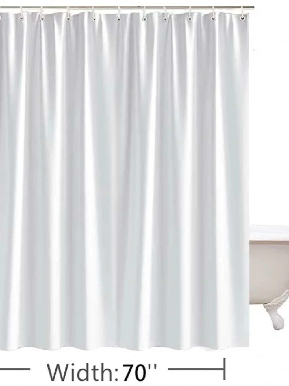 Amazon Black Shower Curtain with White Snowflake Pattern x2